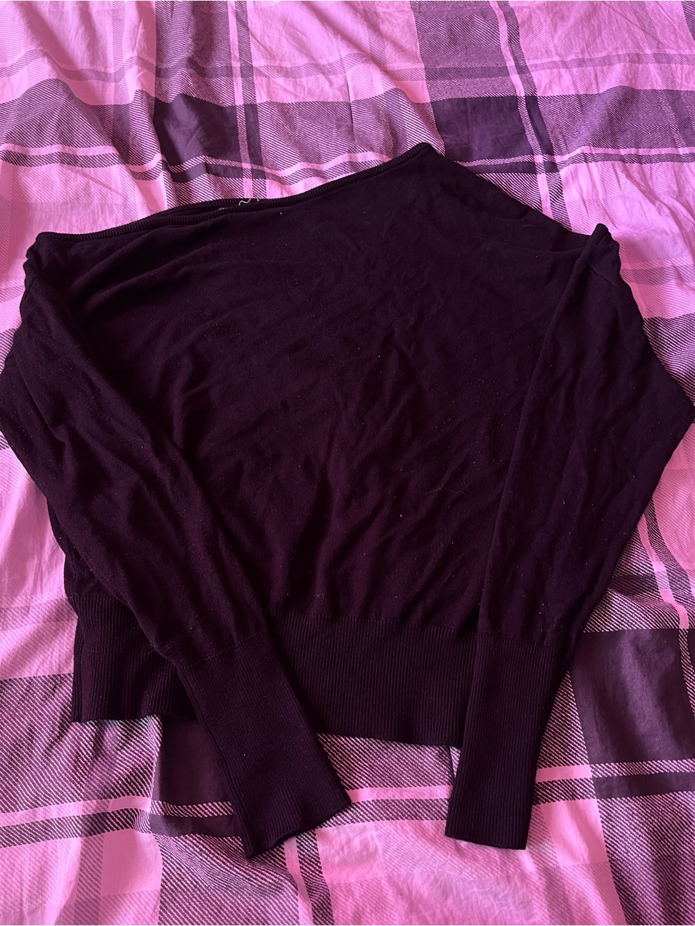 Garage Black Off-the-Shoulder Sweater